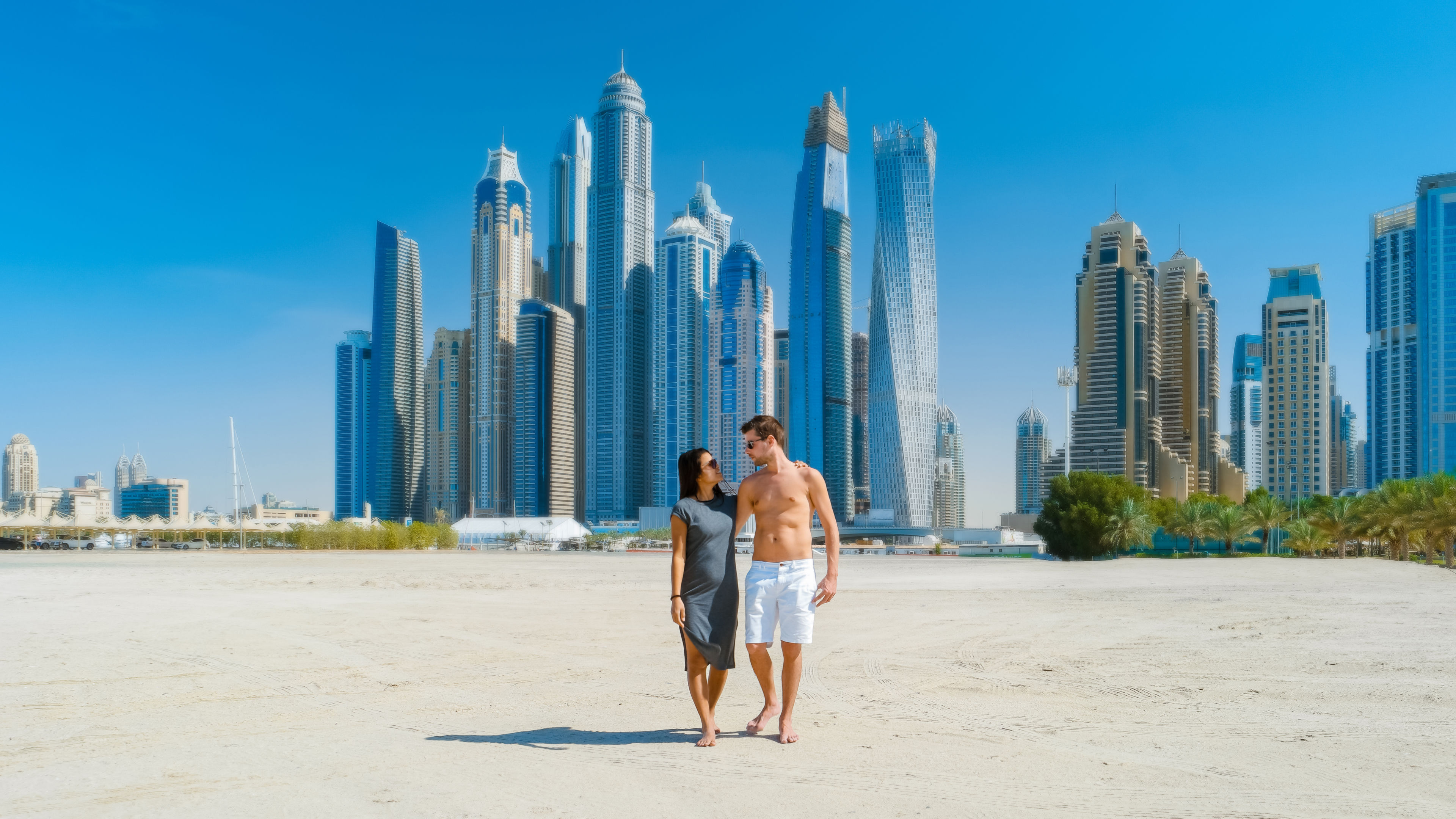 A couple on the beach