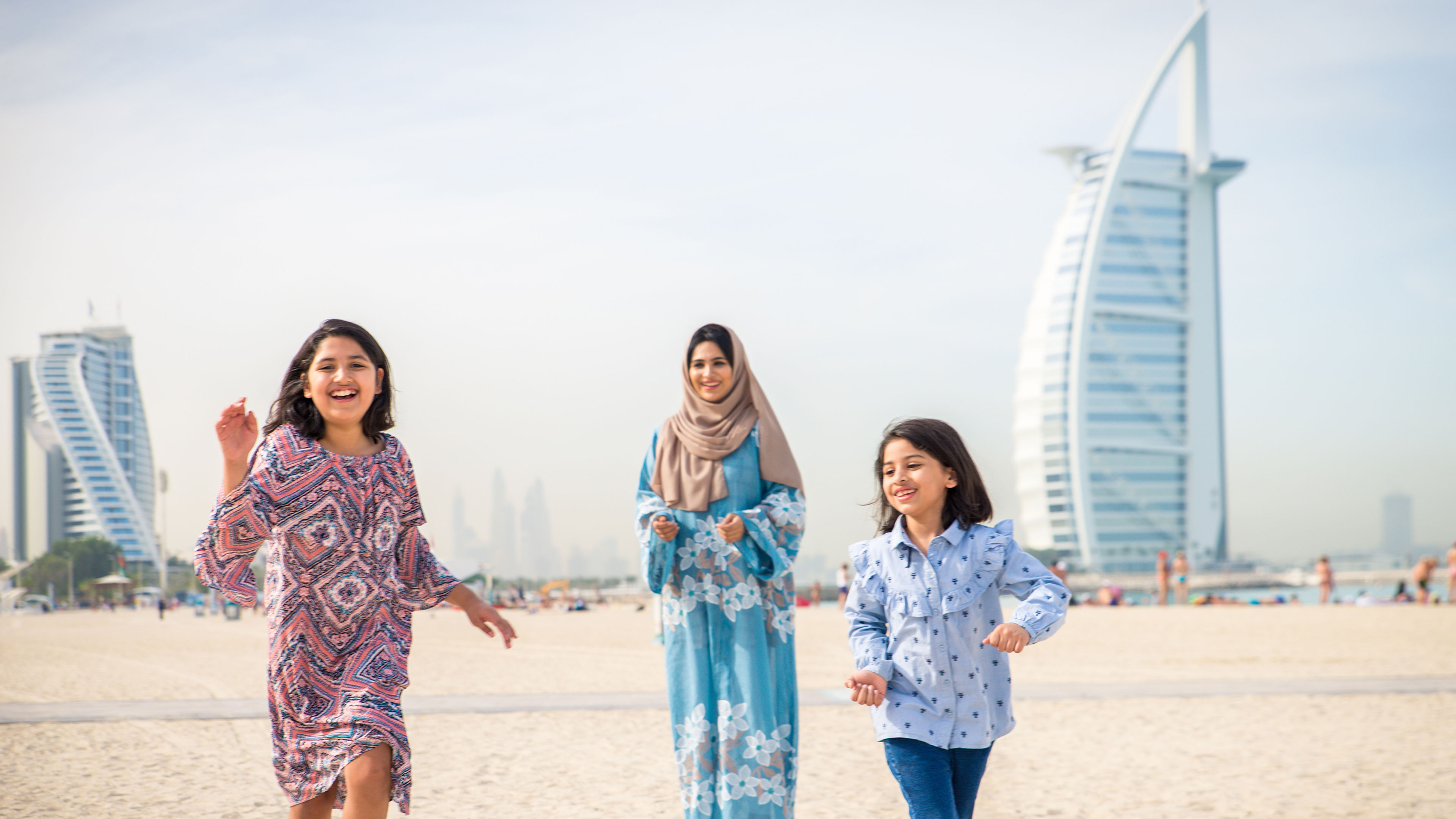 A happy family in Dubai