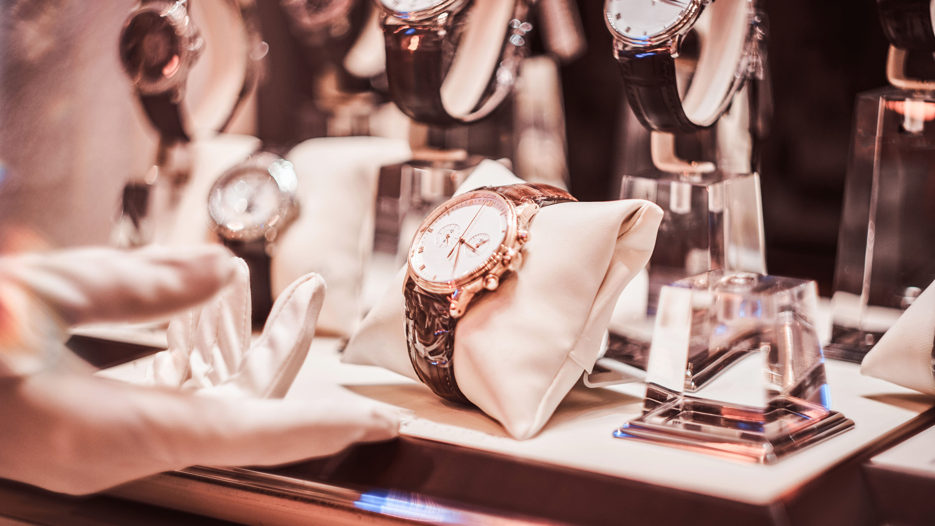 A row of watches