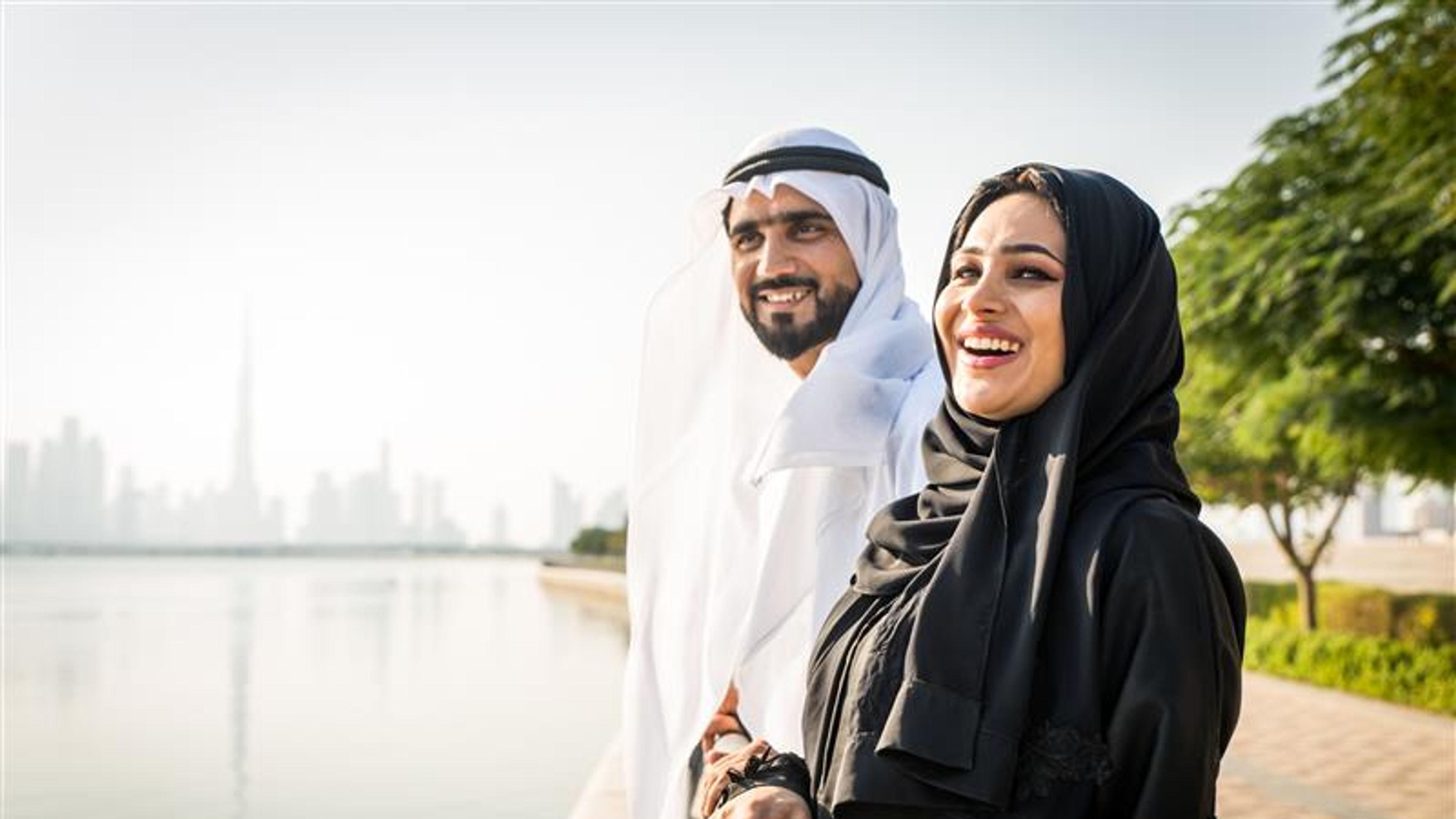An Arabic couple dating in Dubai