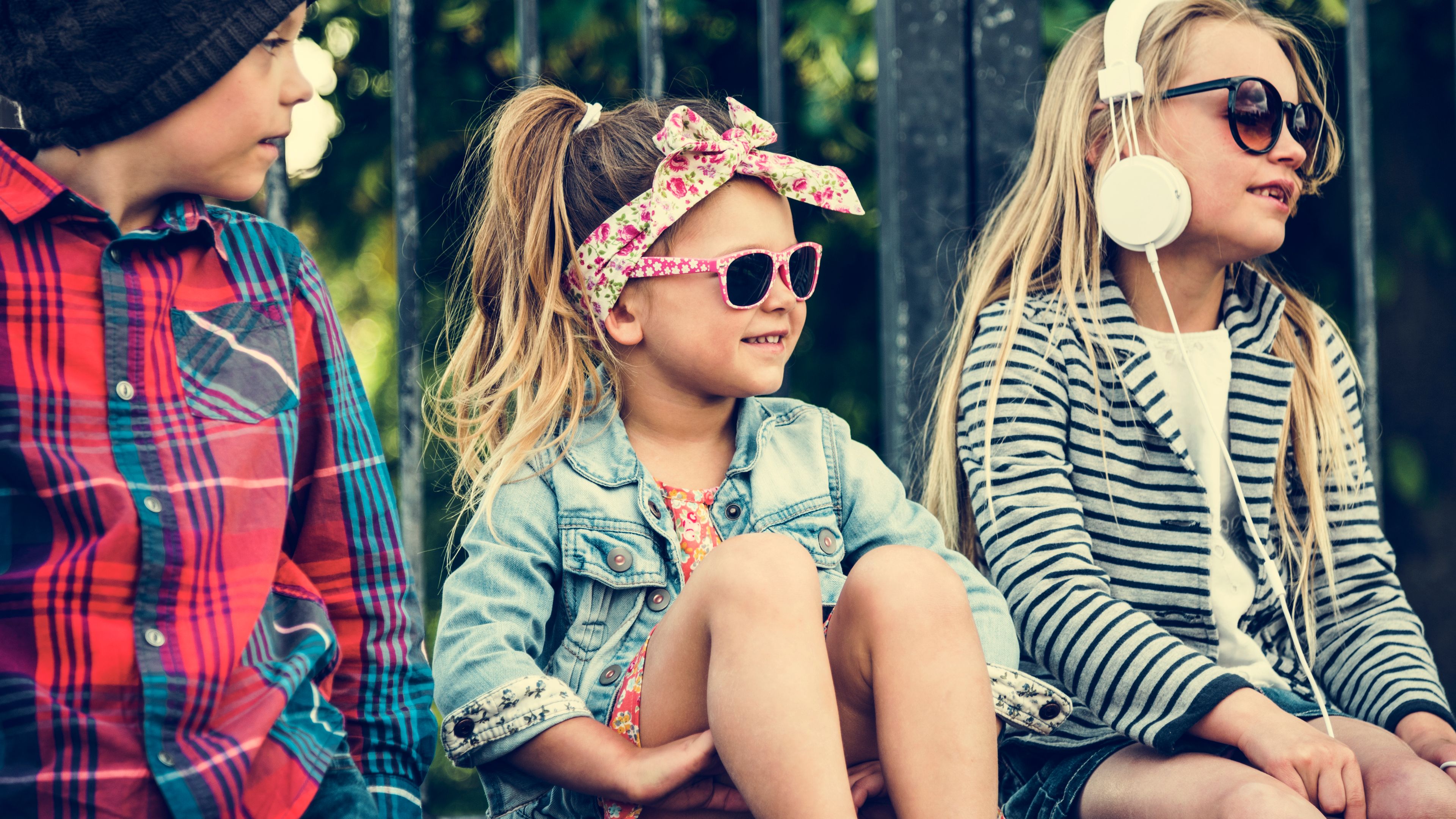 Kids in fashionable attire