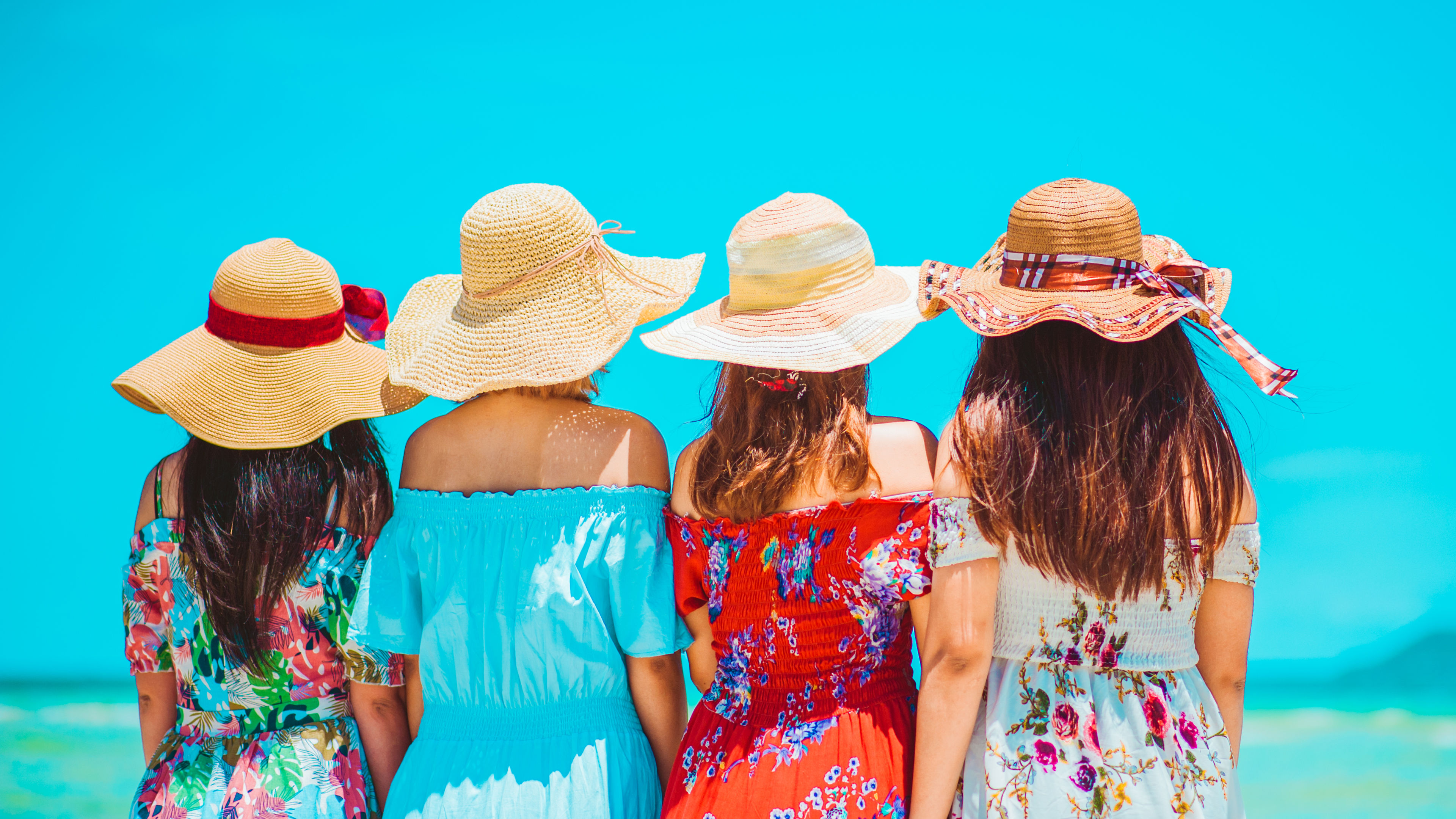 Some women on the beach